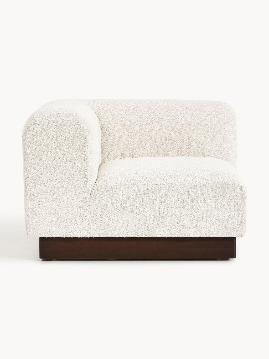 Natalie Corner Module in Teddy Bouclé — Oatmeal