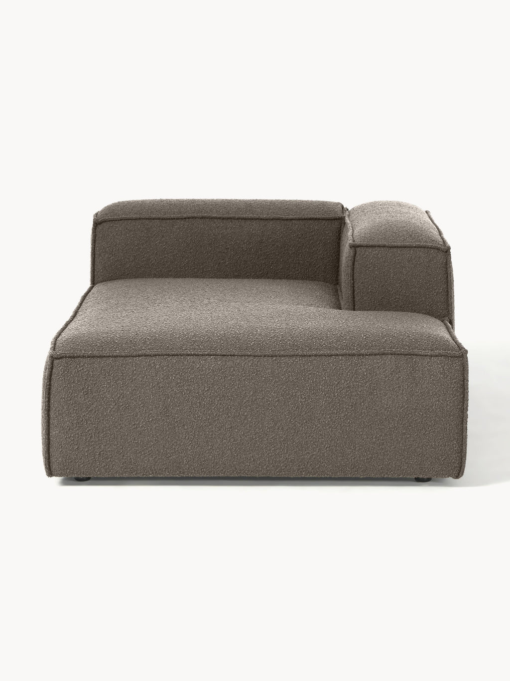 Lennon Ottoman Corner Module in Bouclé — Dark Grey