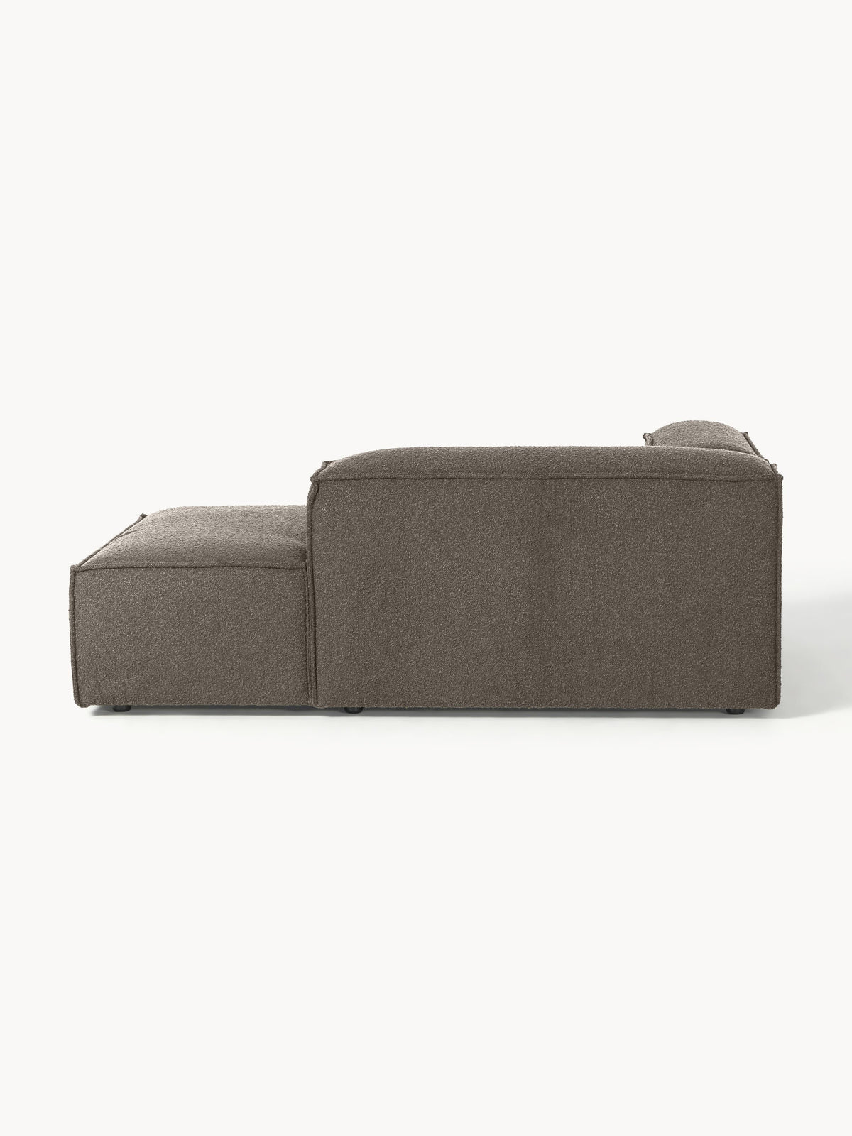 Lennon Ottoman Corner Module in Bouclé — Dark Grey