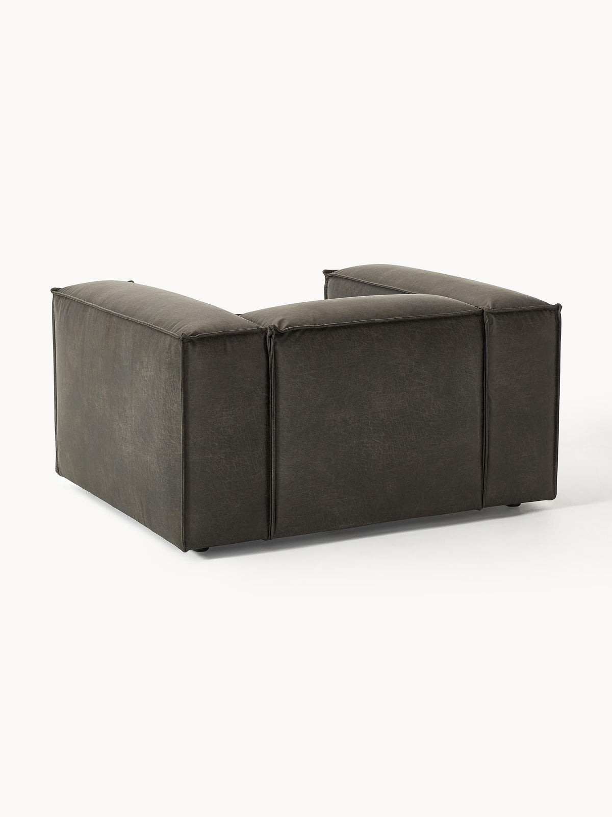 Lennon Armchair in Leather — Anthracite