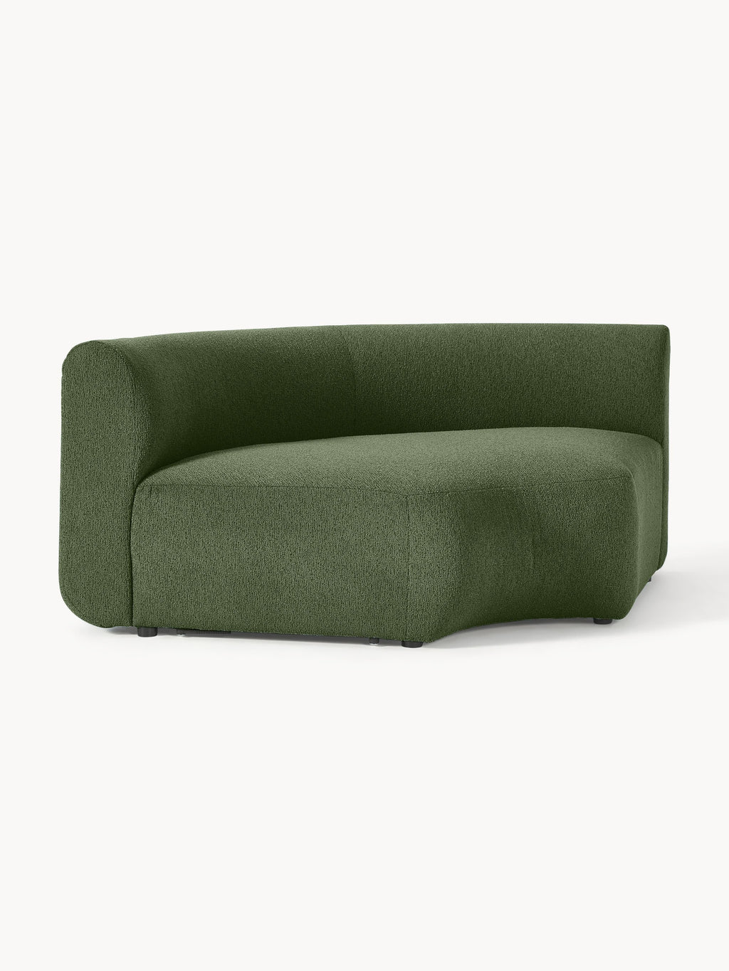 Sofia Round Bouclé Corner Module — Green