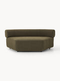 Anton Round Bouclé Corner Module — Anthracite