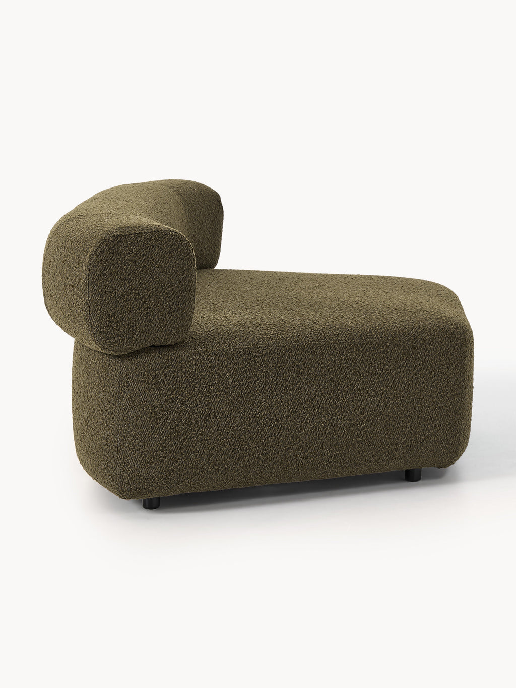 Anton Round Bouclé Corner Module — Anthracite
