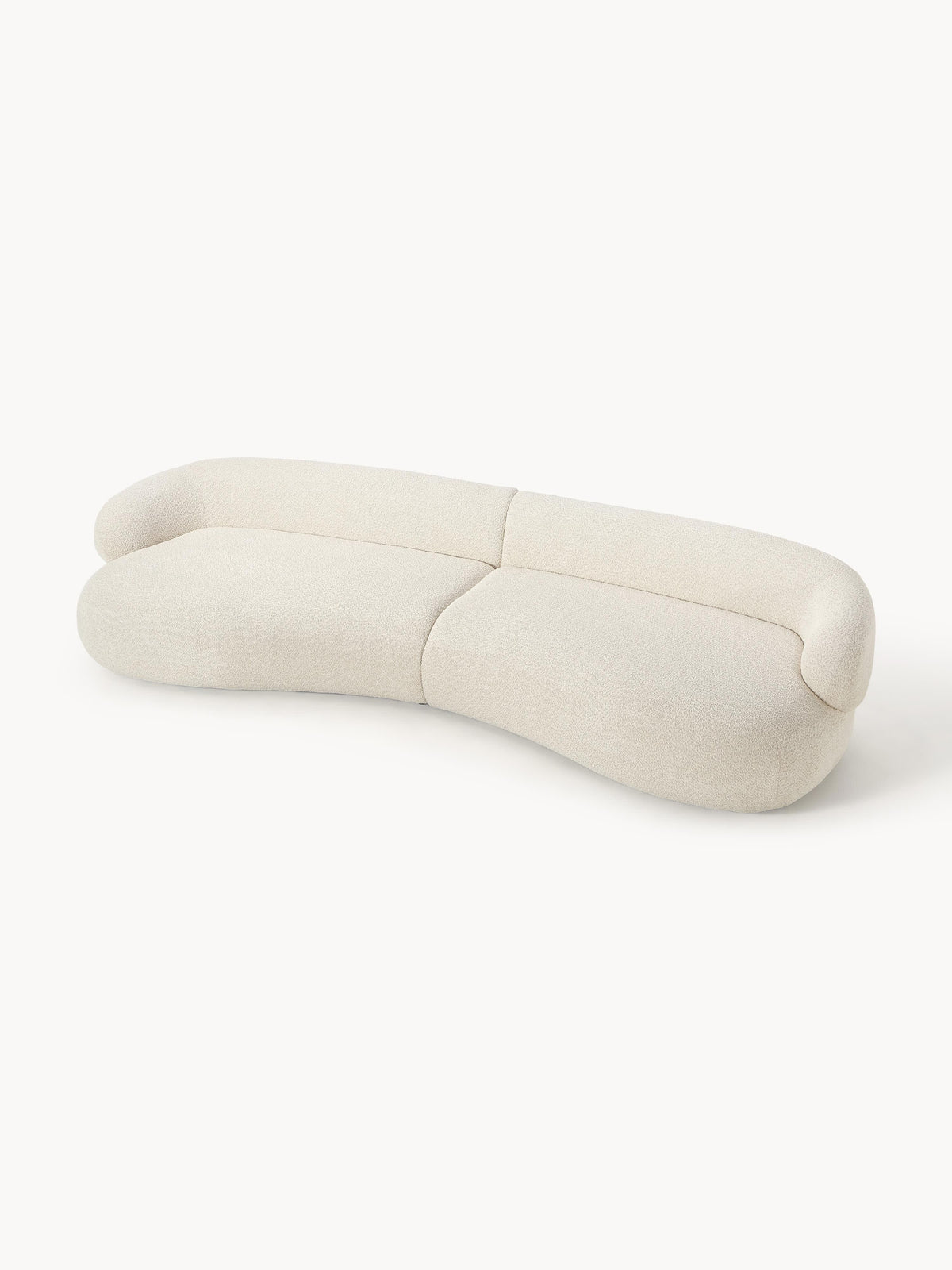 Alba Sofa (4-seater) in Teddy Bouclé — Off-White