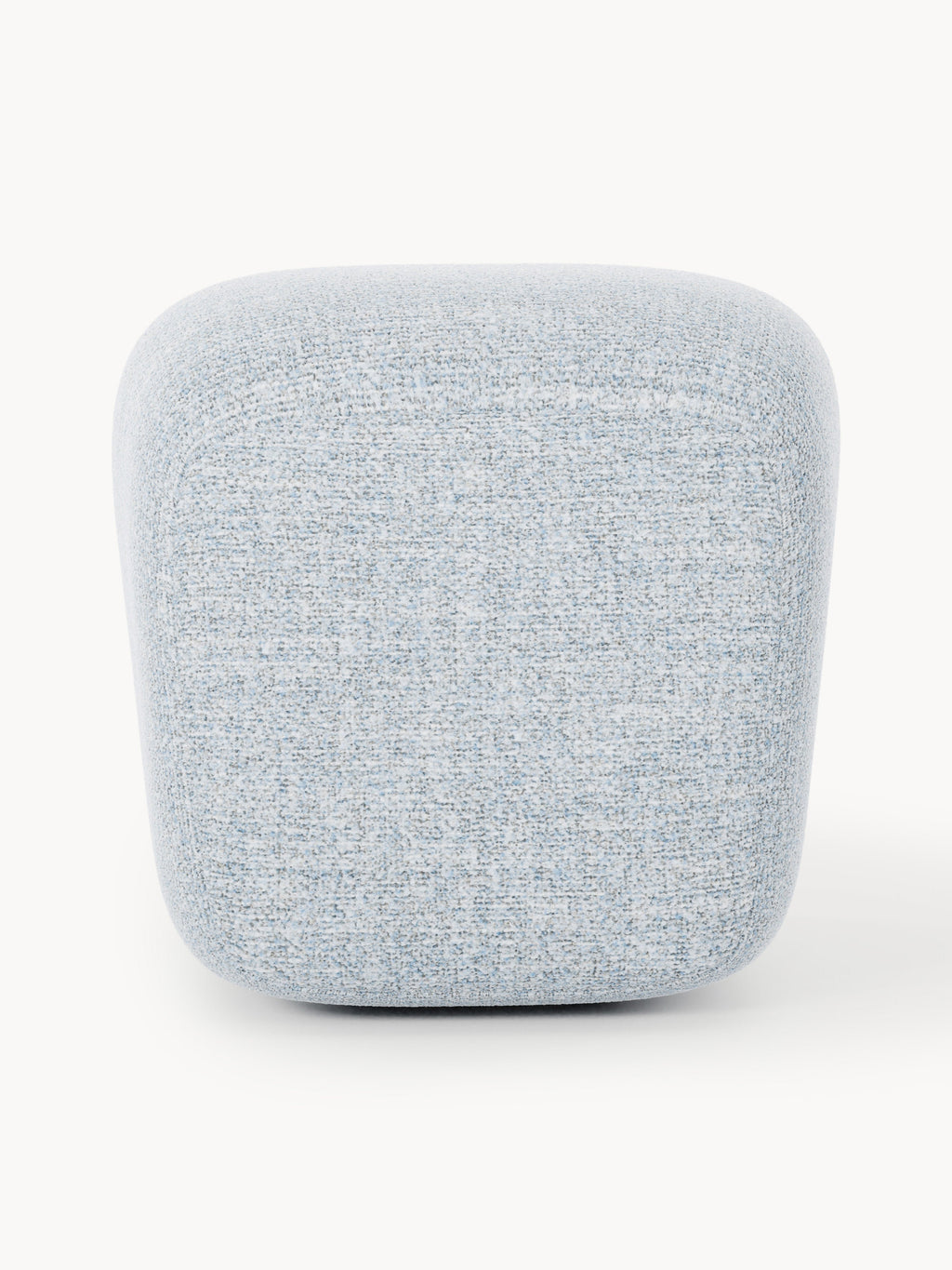Wolke Tall Bouclé Sofa Ottoman — Pearl Grey