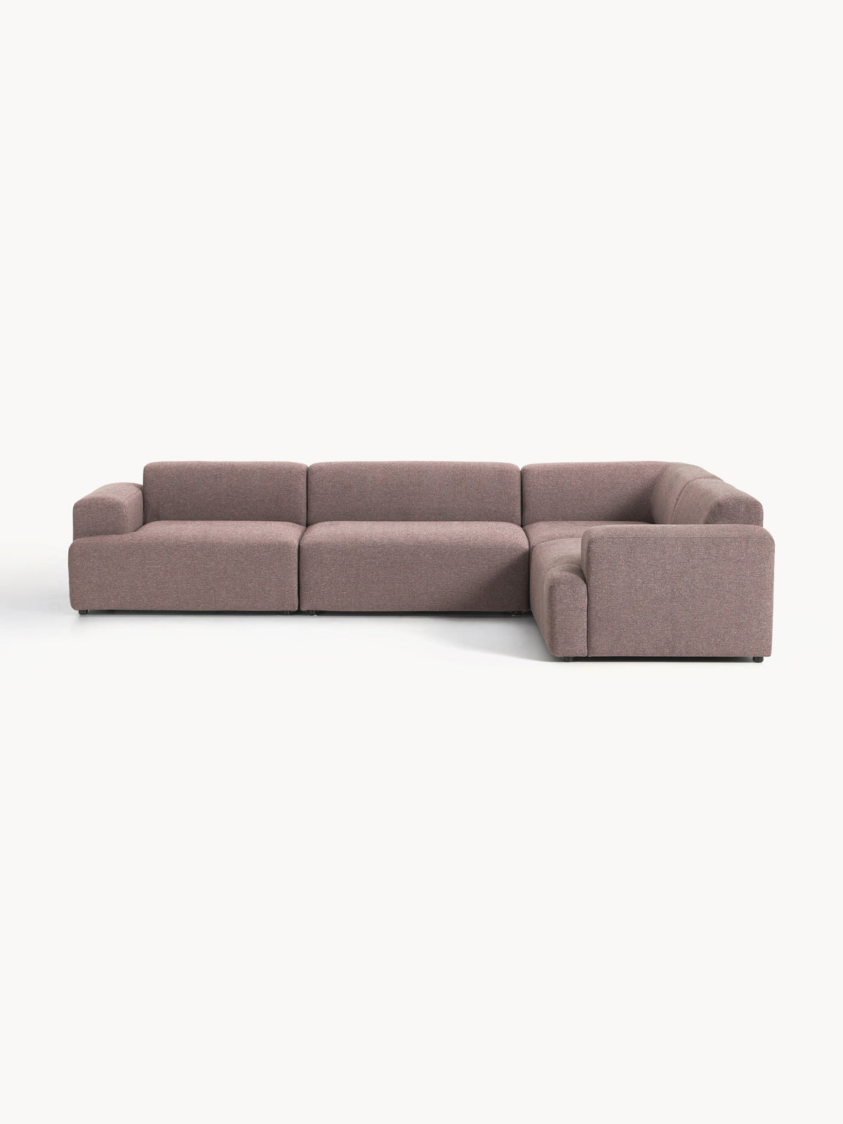 Melva Large Corner Sofa (4-seater) — Taupe