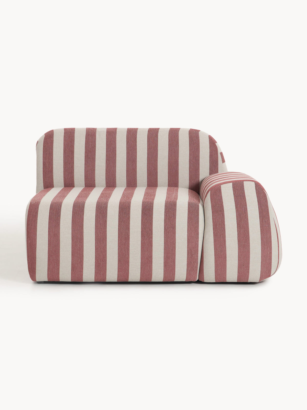 Wolke Striped Corner Module — Greige