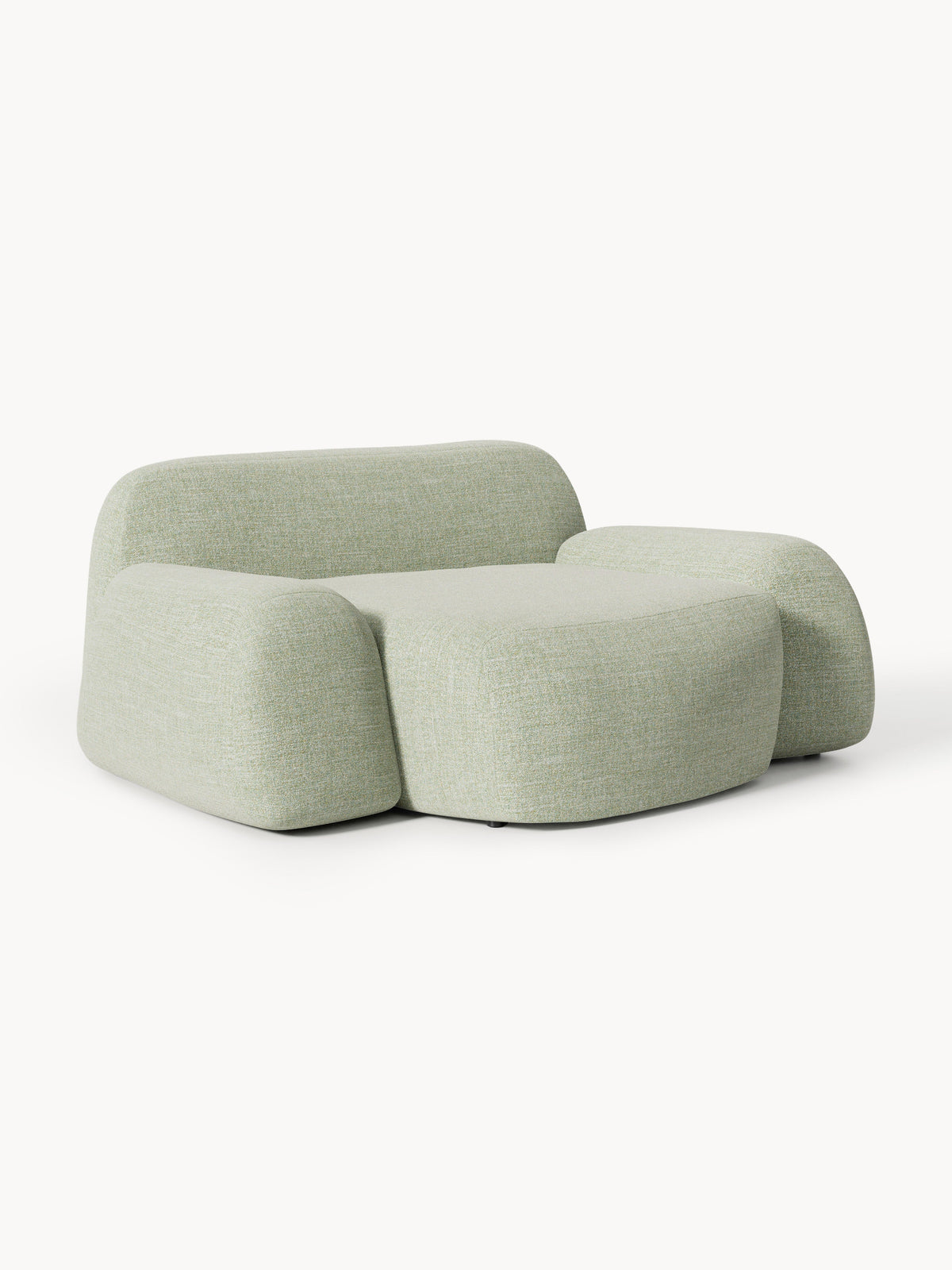 Wolke Bouclé-XL-Lounge Chair — Oatmeal