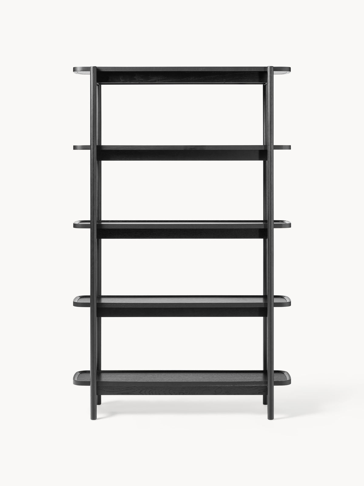 Libby Tall Wooden Shelving Unit — Taupe