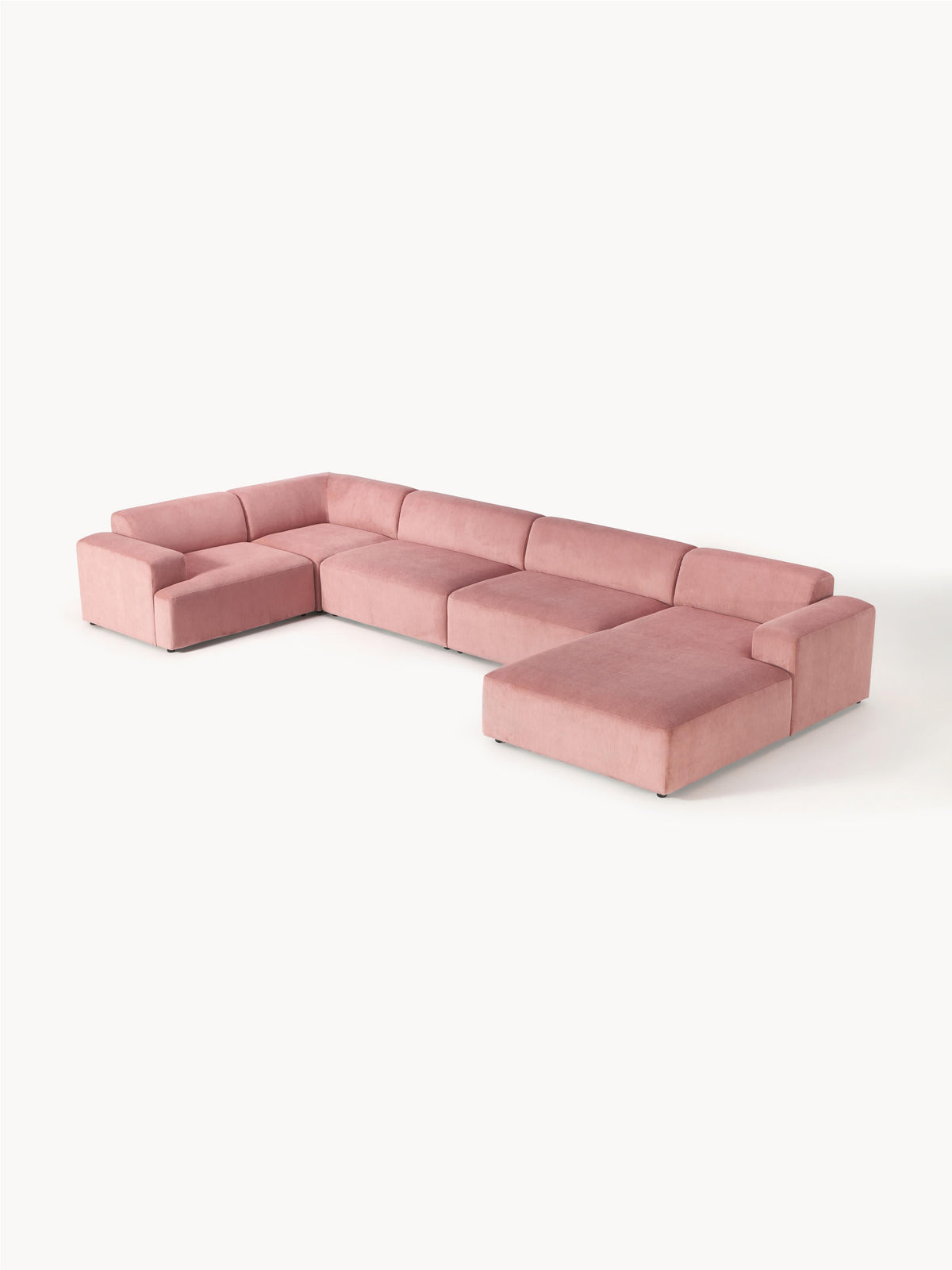 Melva XL Corduroy-Sofa — Pink