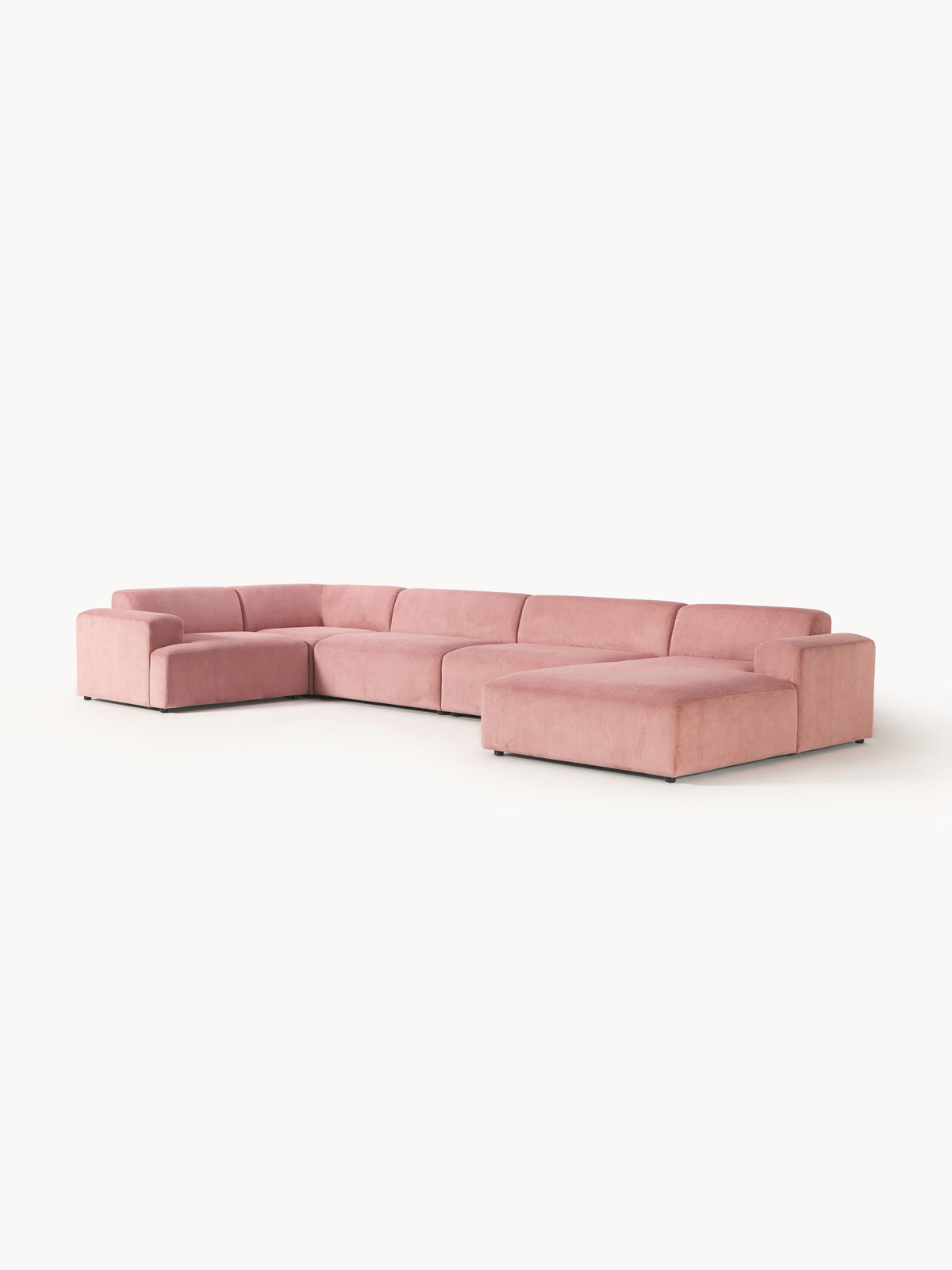 Melva XL Corduroy-Sofa — Pink