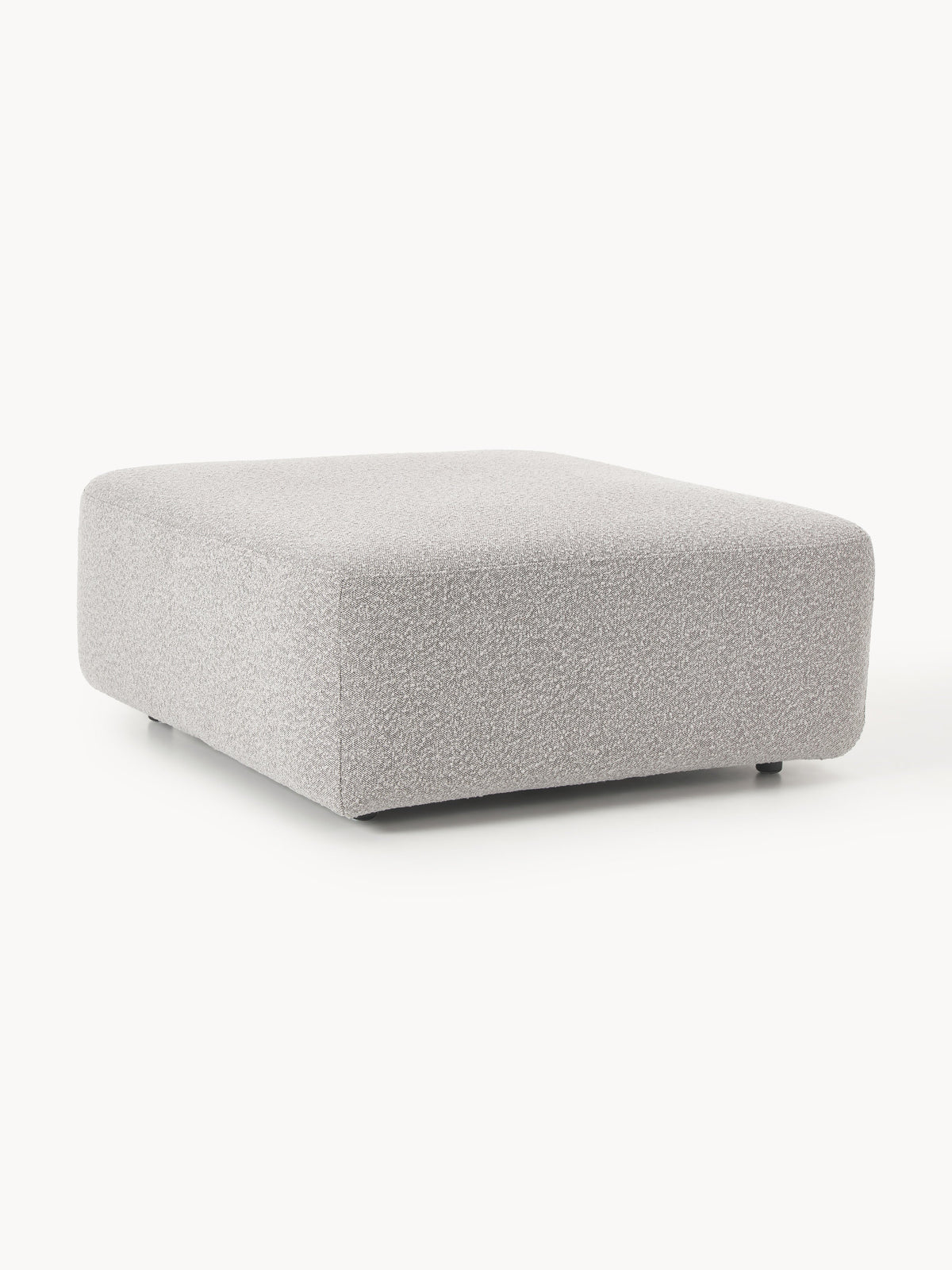 Anton Bouclé Sofa Ottoman — Oatmeal