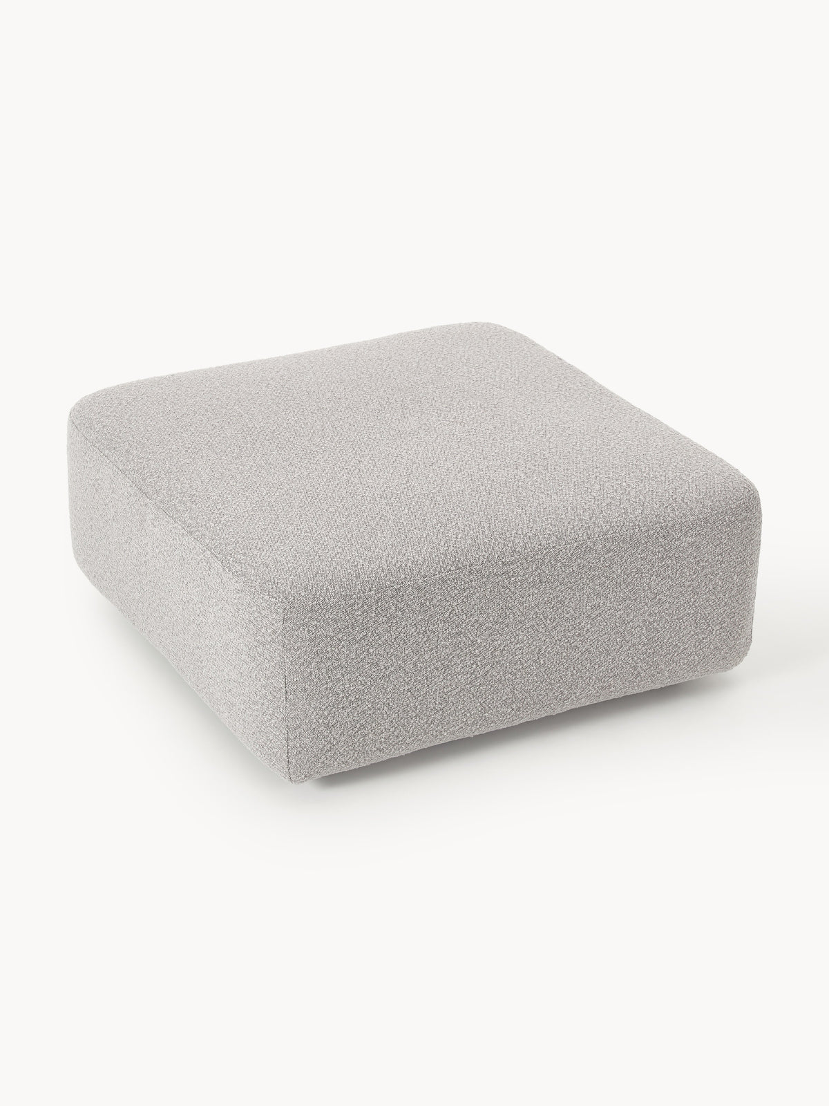 Anton Bouclé Sofa Ottoman — Oatmeal