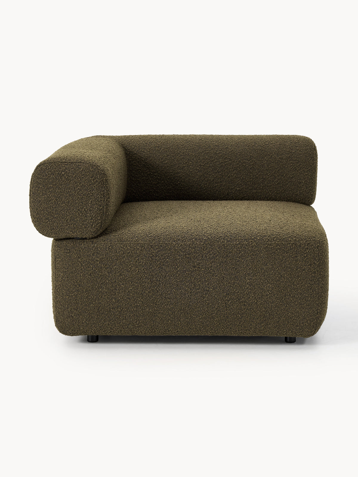 Anton Bouclé Corner Module — Chocolate