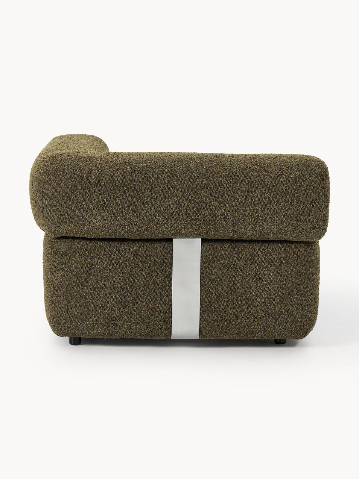 Anton Bouclé Corner Module — Chocolate