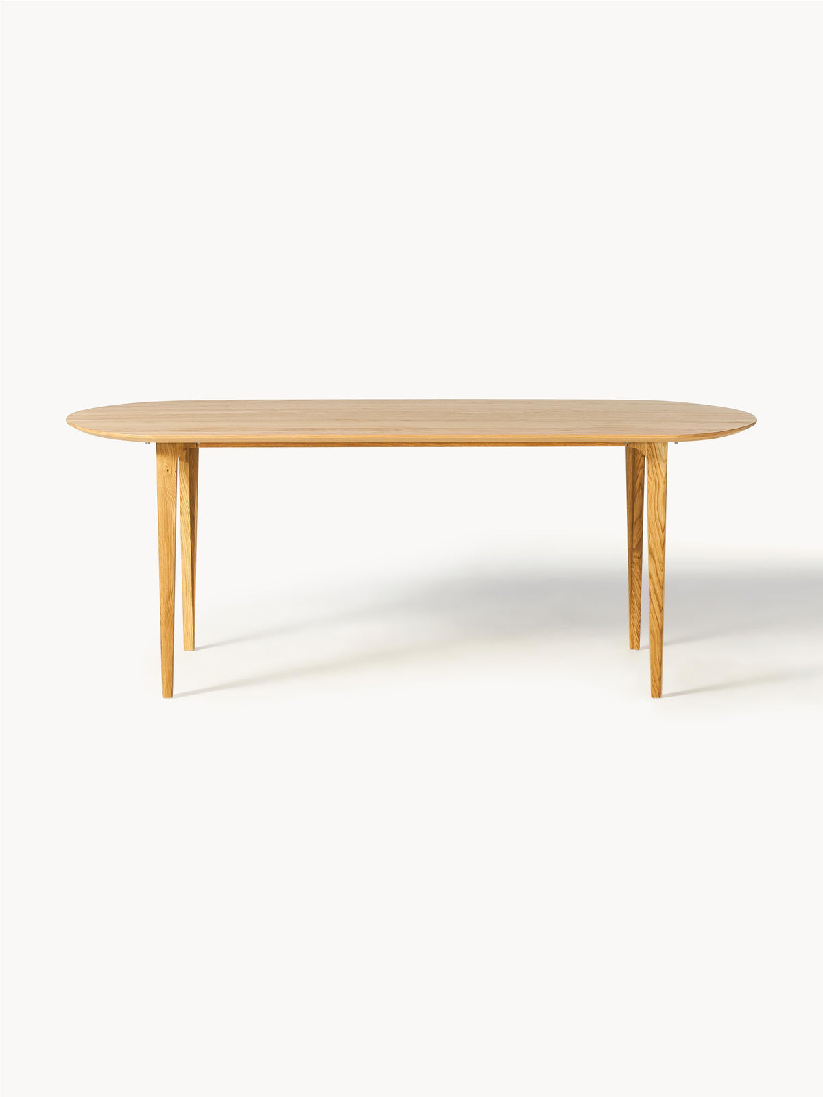 Archie Oval Dining Table in Oak, 200 x 100 cm — Beige