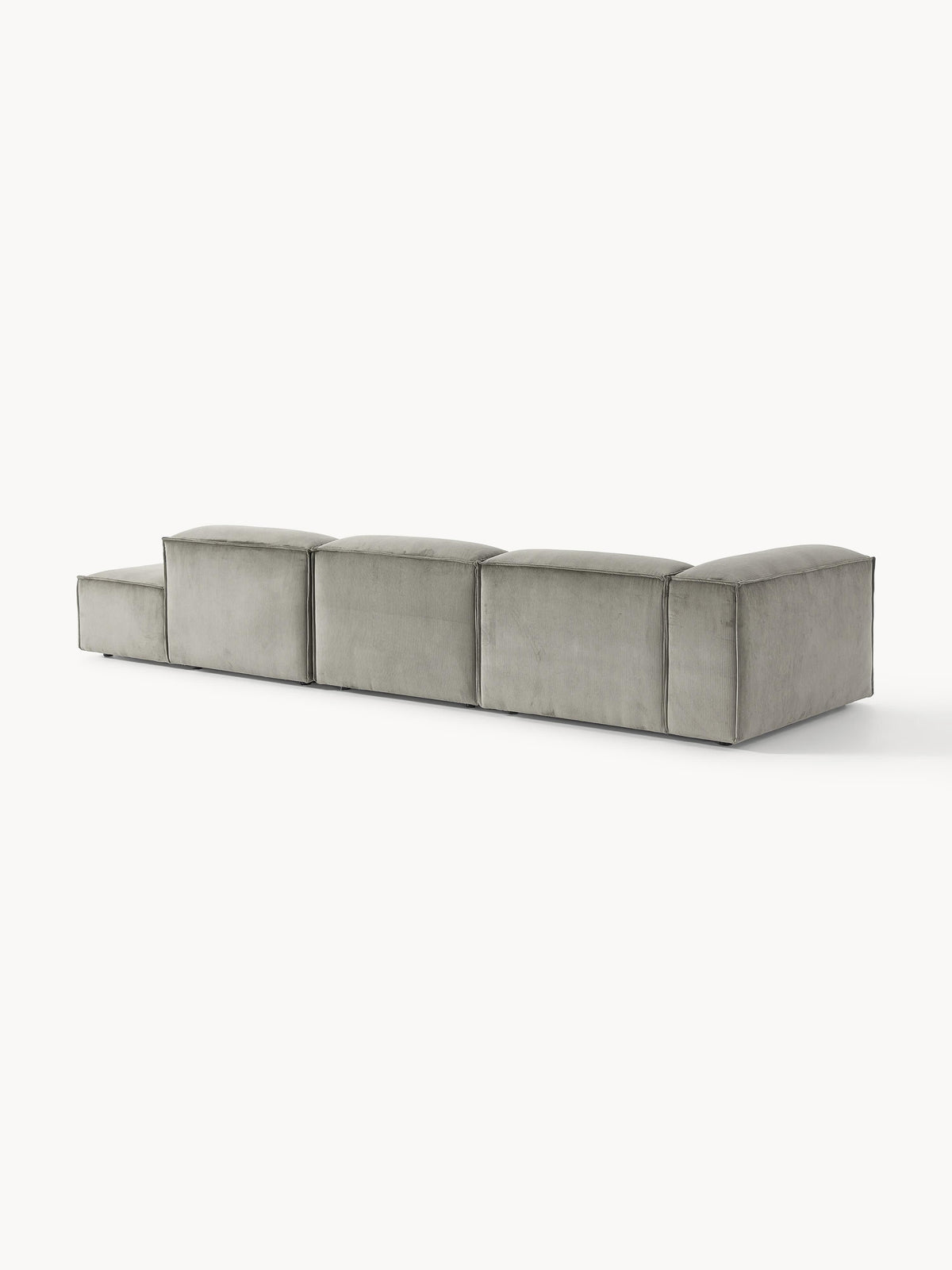 Lennon Modular XL Ottoman in Corduroy — Warm Grey