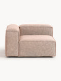 Lennon Corner Module in Linen Blend — Warm Grey