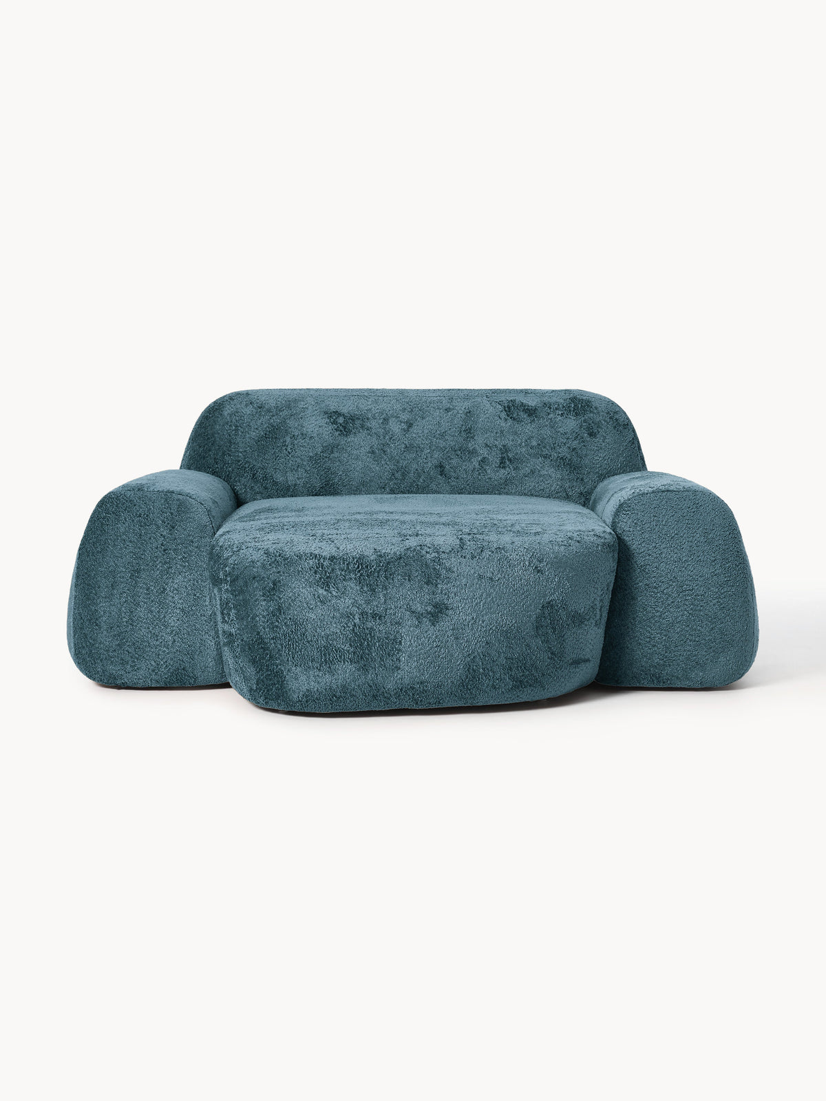 Wolke XL Lounge Chair in Teddy Bouclé — Teal