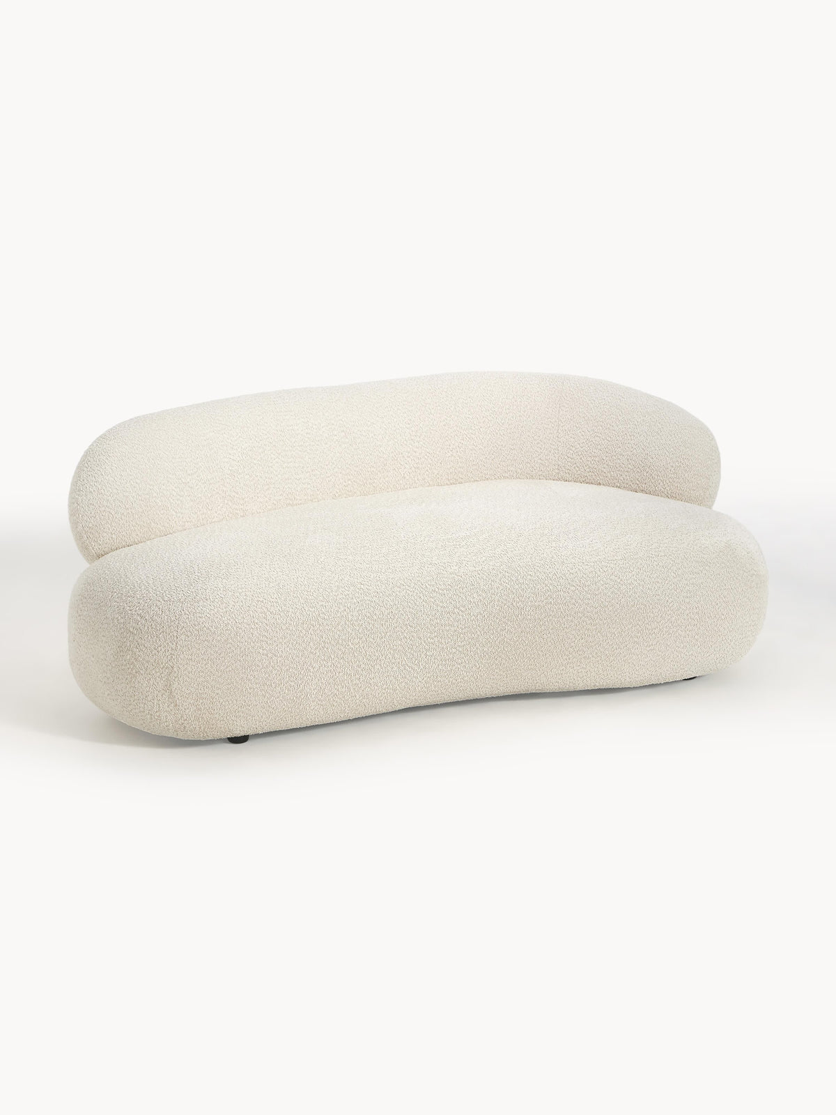 Alba Sofa (2-seater) in Teddy Bouclé — Off-White