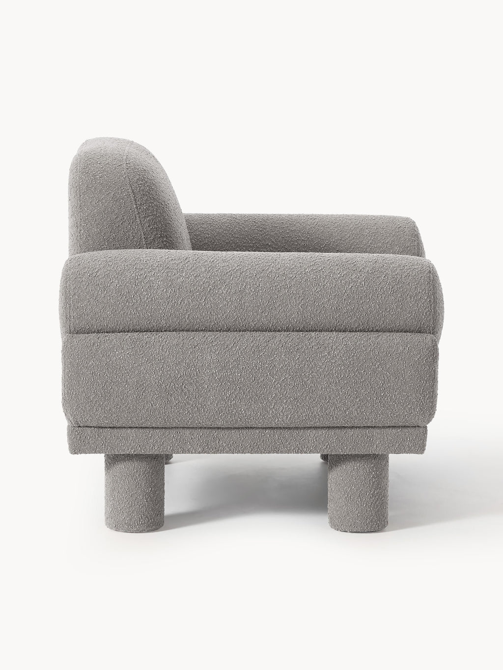 Lilo Bouclé Armchair — Grey