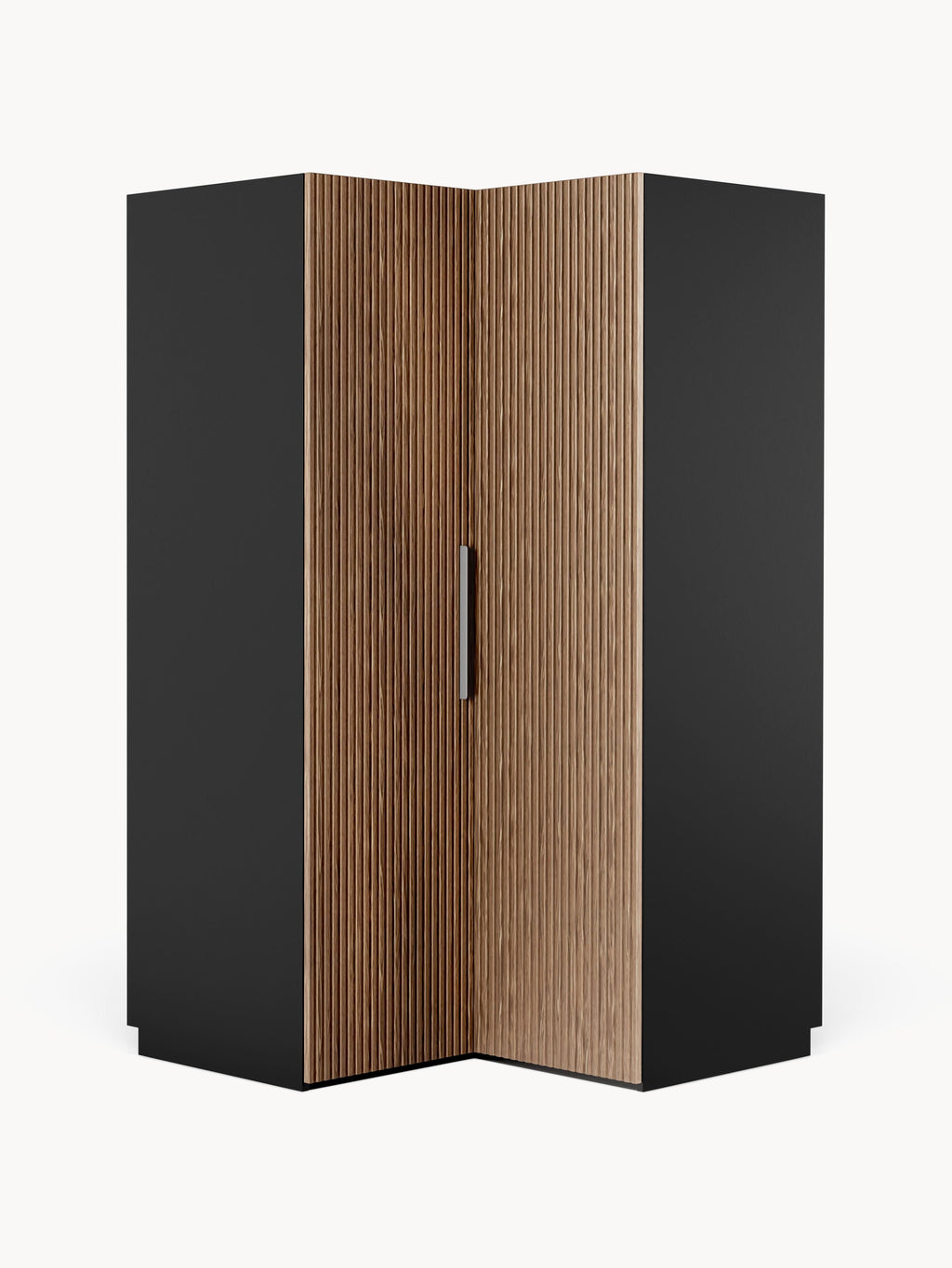 Simone Modular Corner Wardrobe, 115 cm Width — Brown