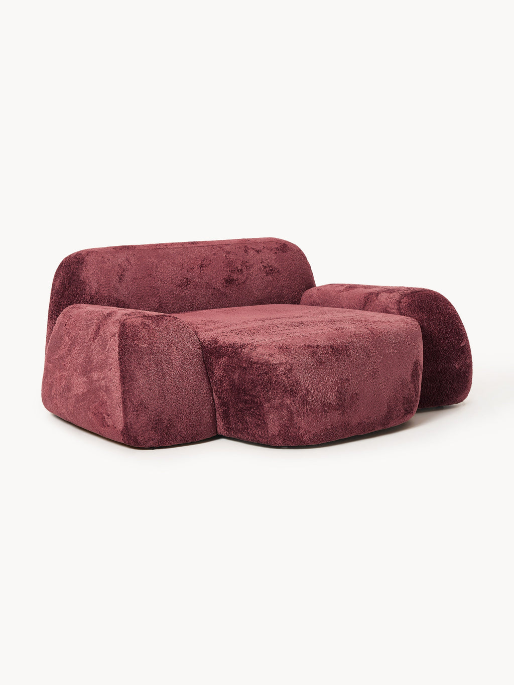 Wolke XL Lounge Chair in Teddy Bouclé — Brown