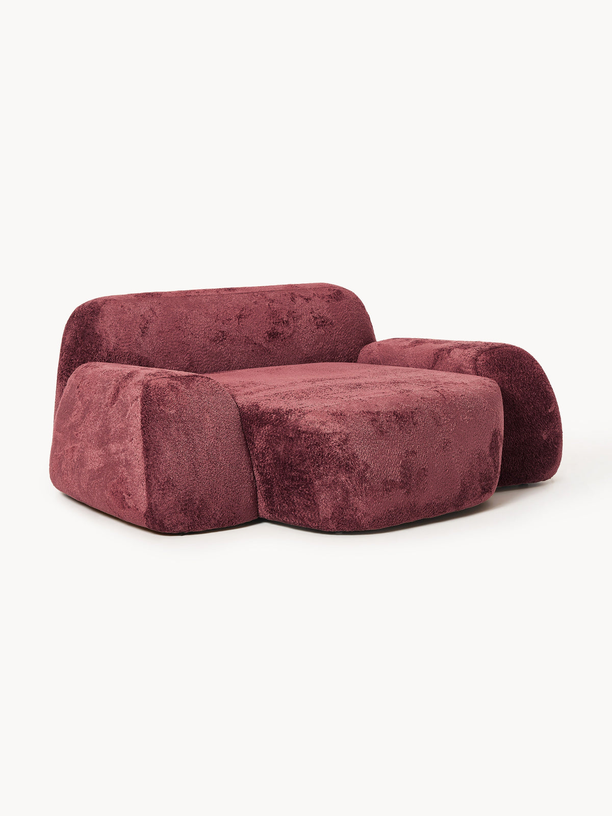 Wolke XL Lounge Chair in Teddy Bouclé — Brown