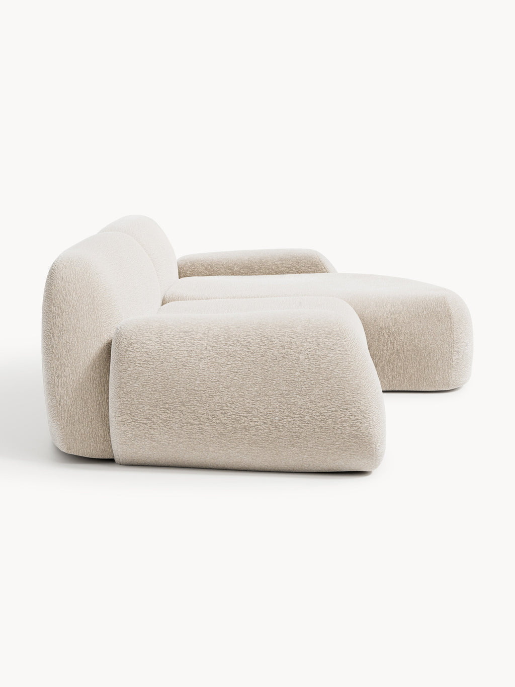 Wolke Modular Corner Sofa (3-seater) — Light Grey