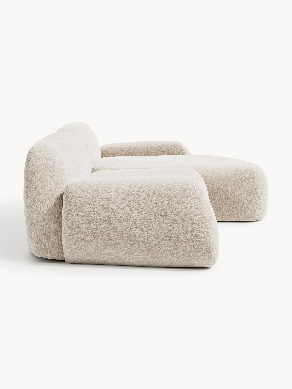 Wolke Modular Corner Sofa (3-seater) — Light Grey