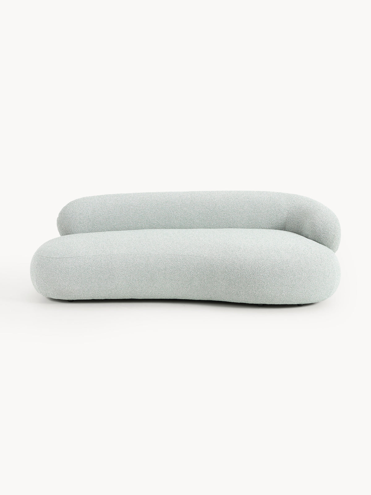 Alba Bouclé Sofa (3-seater) — Light Grey