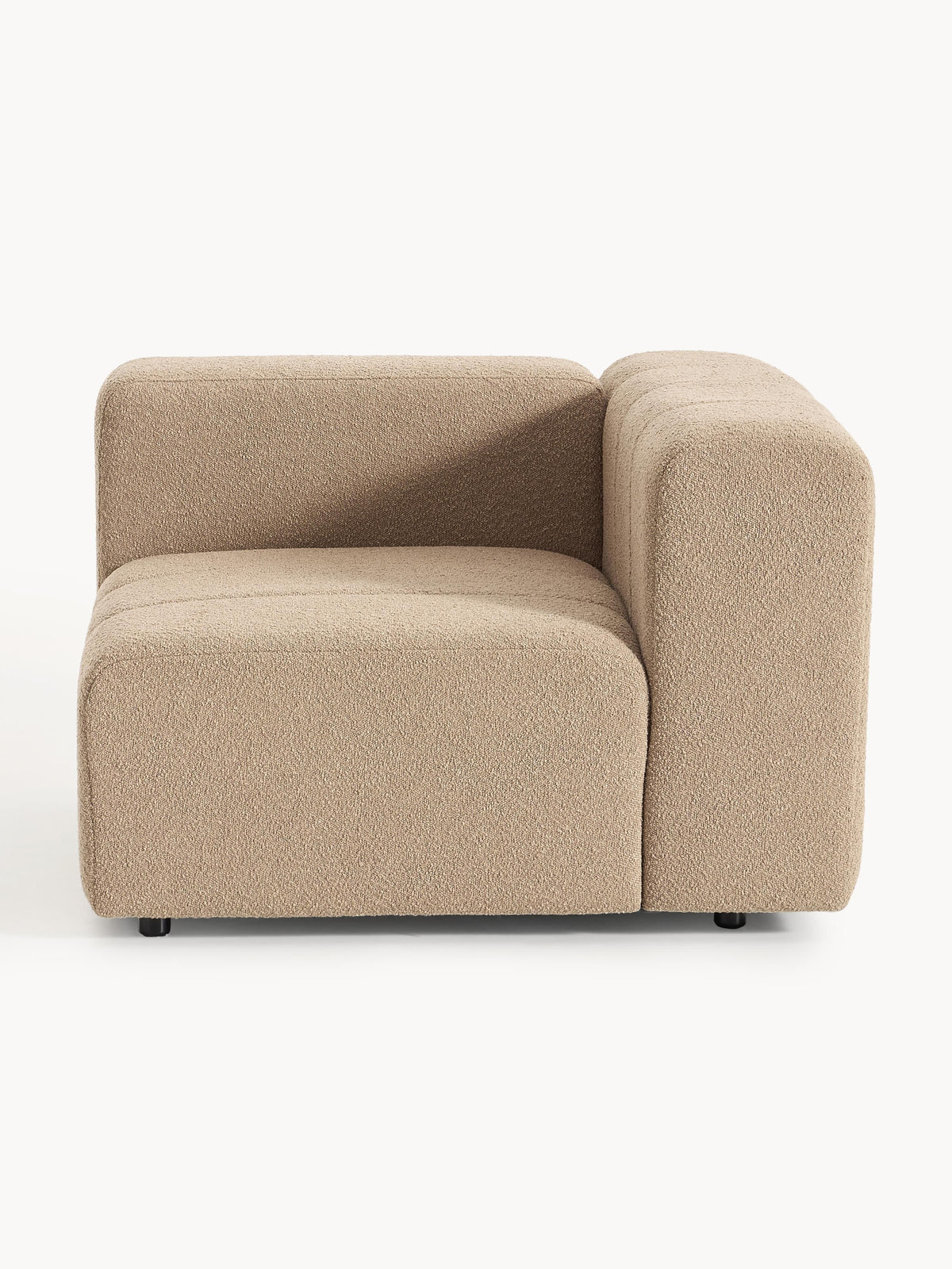Lena Bouclé Corner Module — Taupe