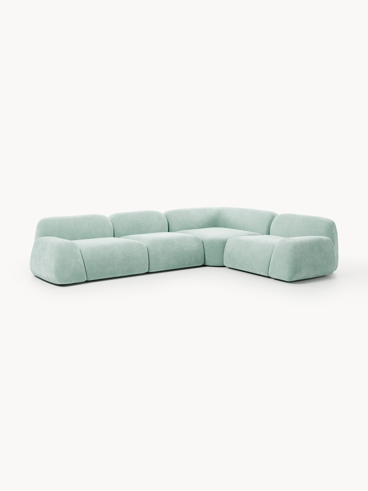 Wolke Modular Corner Sofa (4-seater) — Light Blue