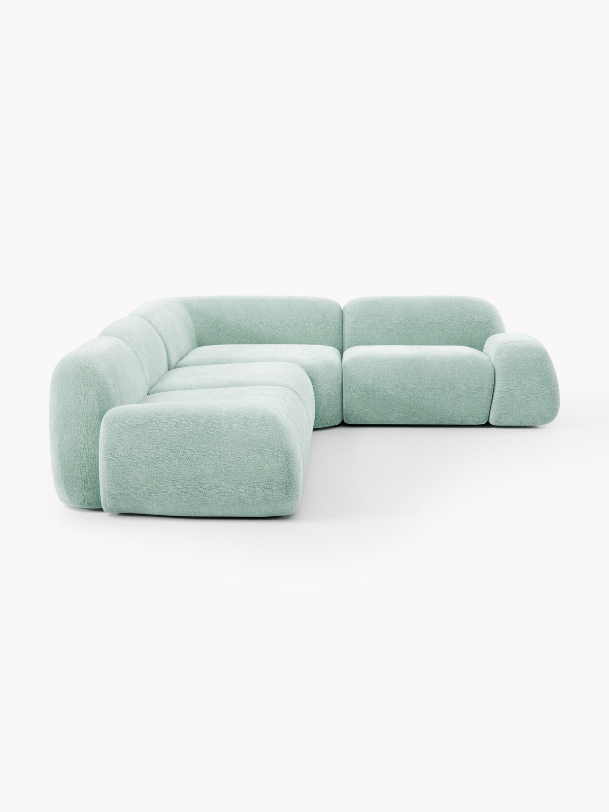 Wolke Modular Corner Sofa (4-seater) — Light Blue