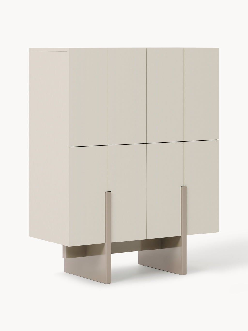 Dado Wood-Highboard — Pearl Grey