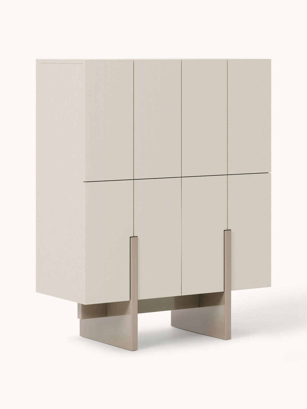 Dado Wood-Highboard — Pearl Grey