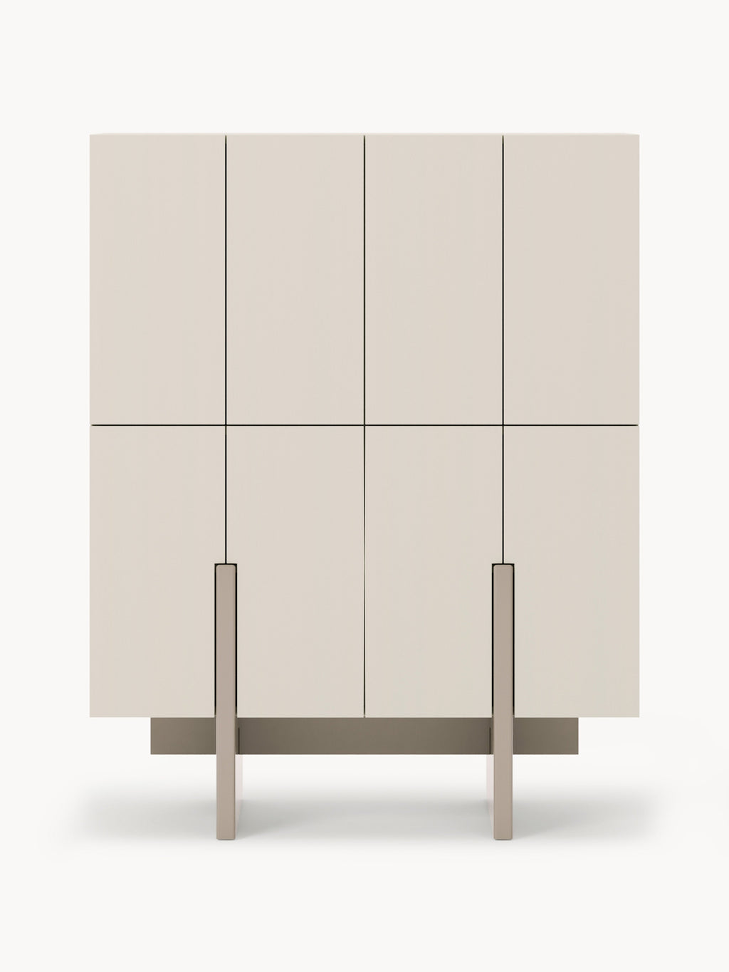 Dado Wood-Highboard — Pearl Grey