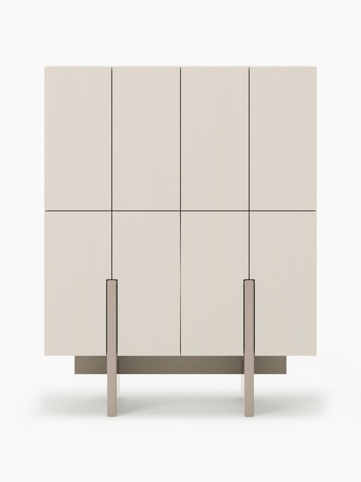 Dado Wood-Highboard — Pearl Grey