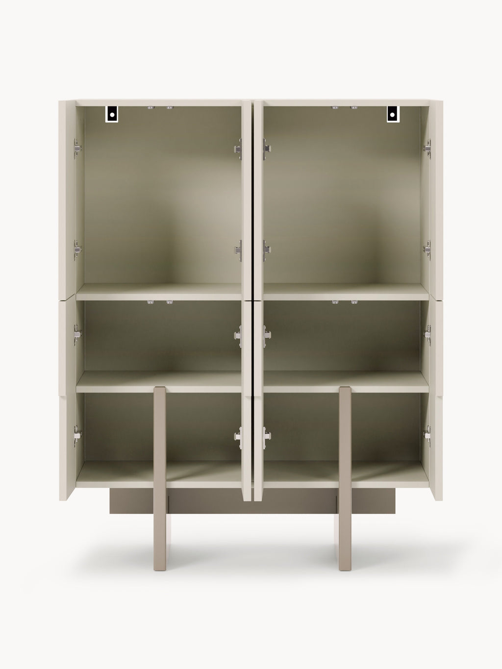 Dado Wood-Highboard — Pearl Grey