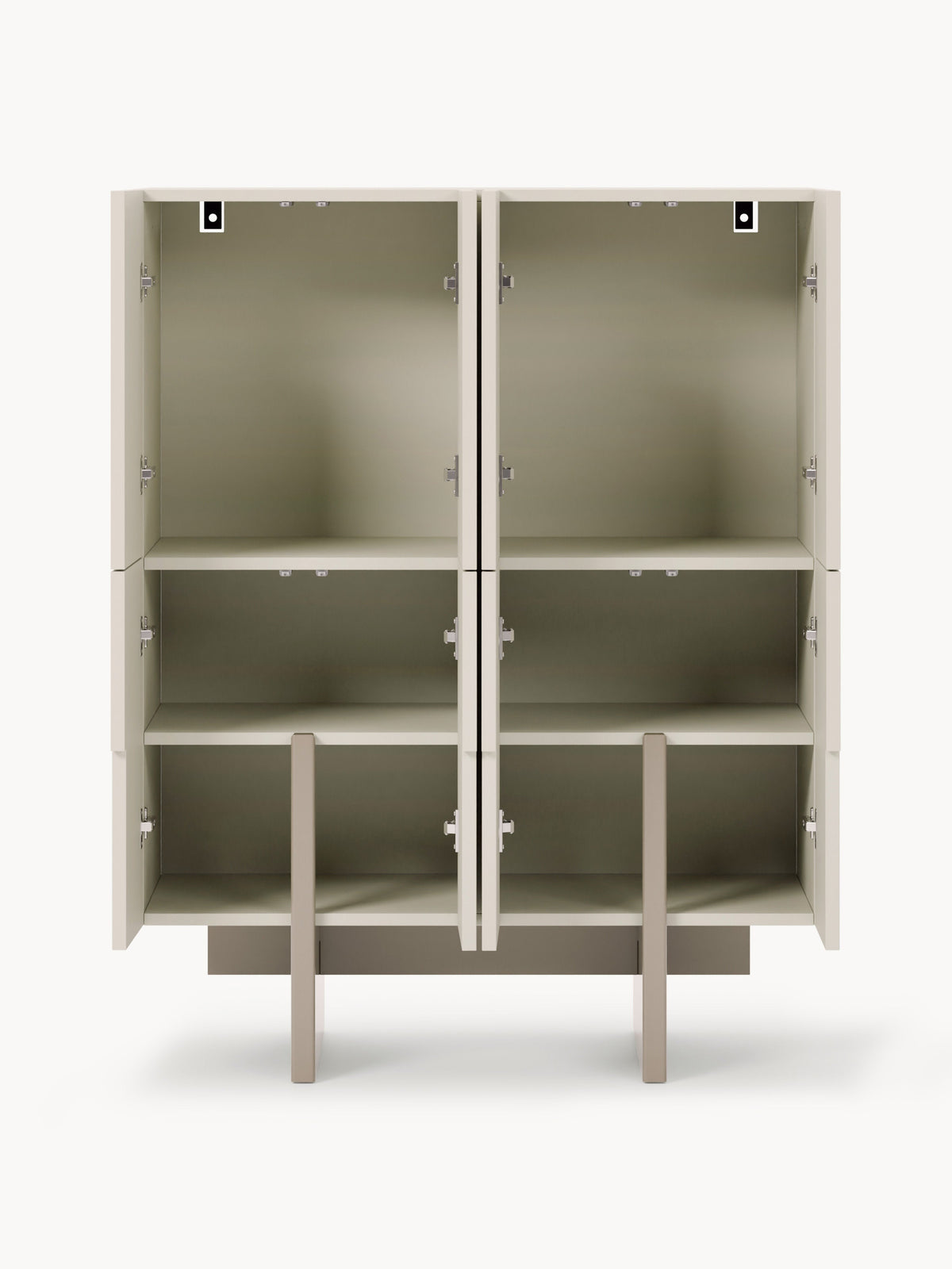 Dado Wood-Highboard — Pearl Grey
