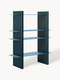 Rami Shelving Unit with Metal Elements — Teal