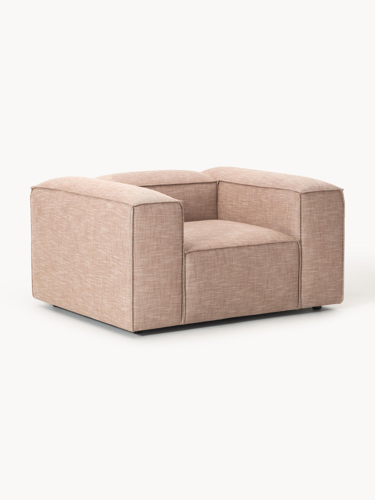 Lennon Armchair in Linen Blend — Warm Grey