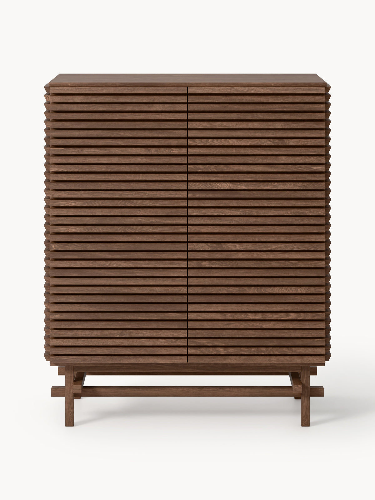 Pierce Highboard in Oak — Chocolate