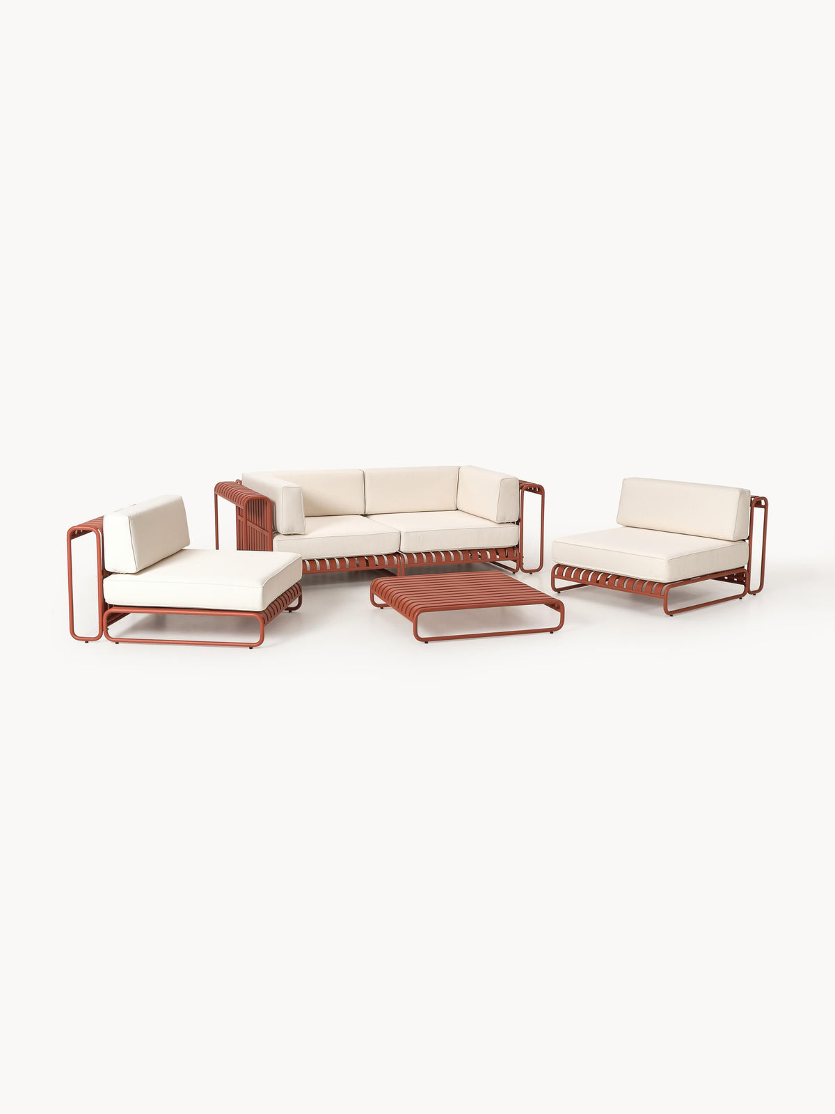 Caio Modular Garden Lounge Set, set of 4 — Sand Beige