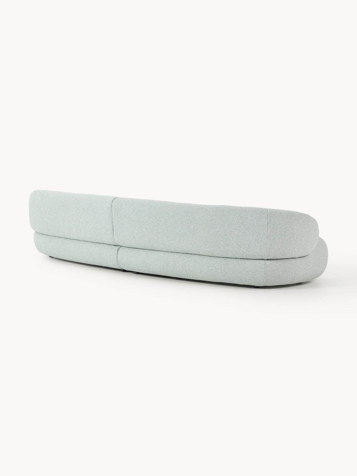 Alba Bouclé Sofa (4-seater) — Light Grey