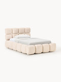 Tayla Single Bed in Teddy Bouclé — Cream