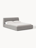 Cloud Bouclé Upholstered Bed — Oatmeal