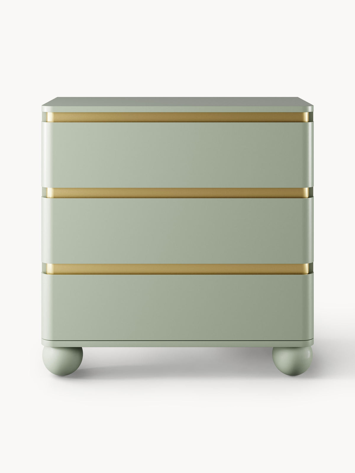 Bumba Chest of Drawers with Ball Feet — Sage