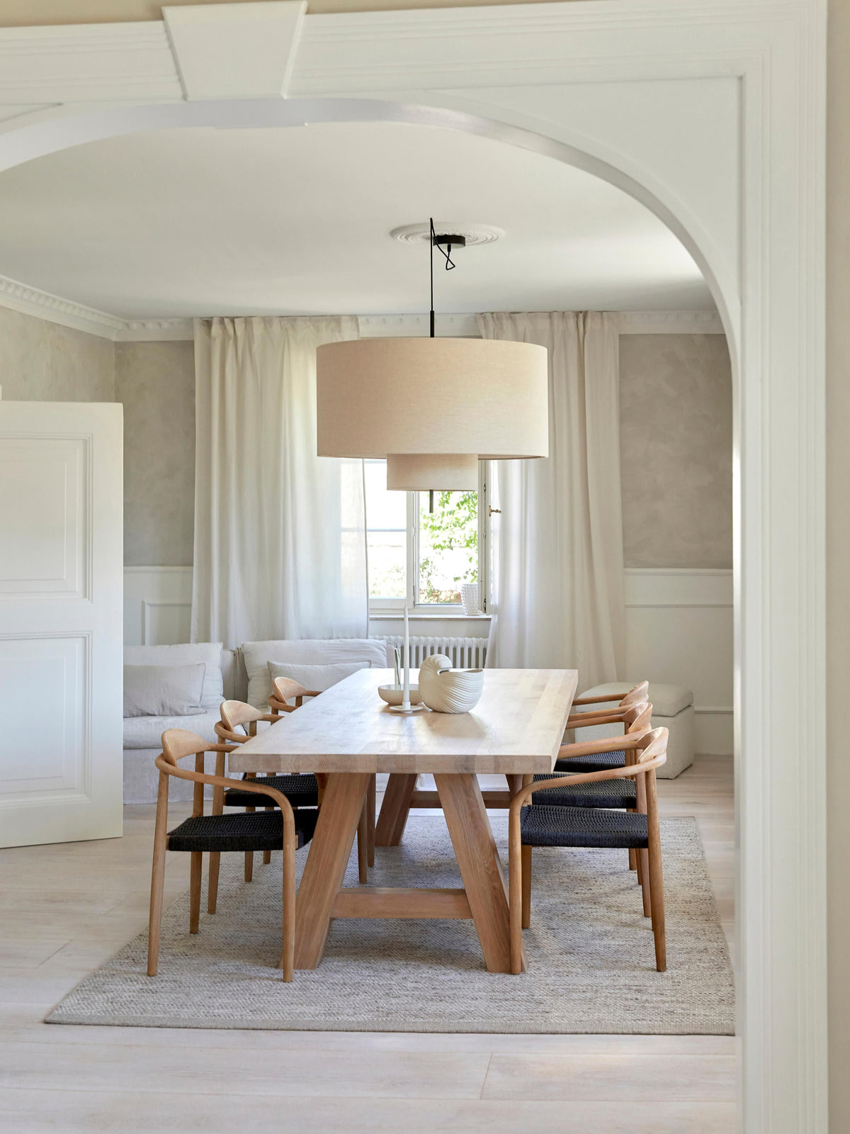 Ashton Dining Table in Oak, in various sizes — Sand