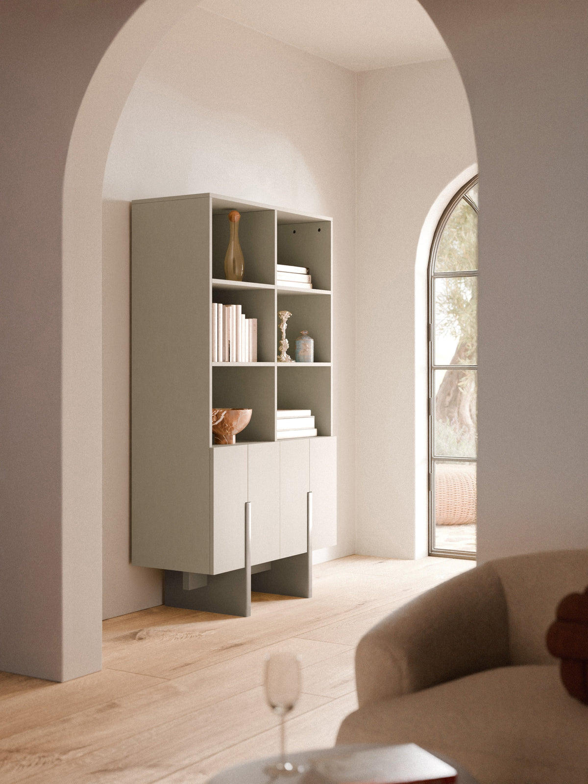 Dado Large Wood-Highboard — Sage
